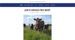 Desktop Screenshot of joesgrassfedbeef.com