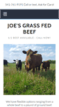 Mobile Screenshot of joesgrassfedbeef.com