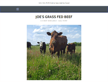 Tablet Screenshot of joesgrassfedbeef.com